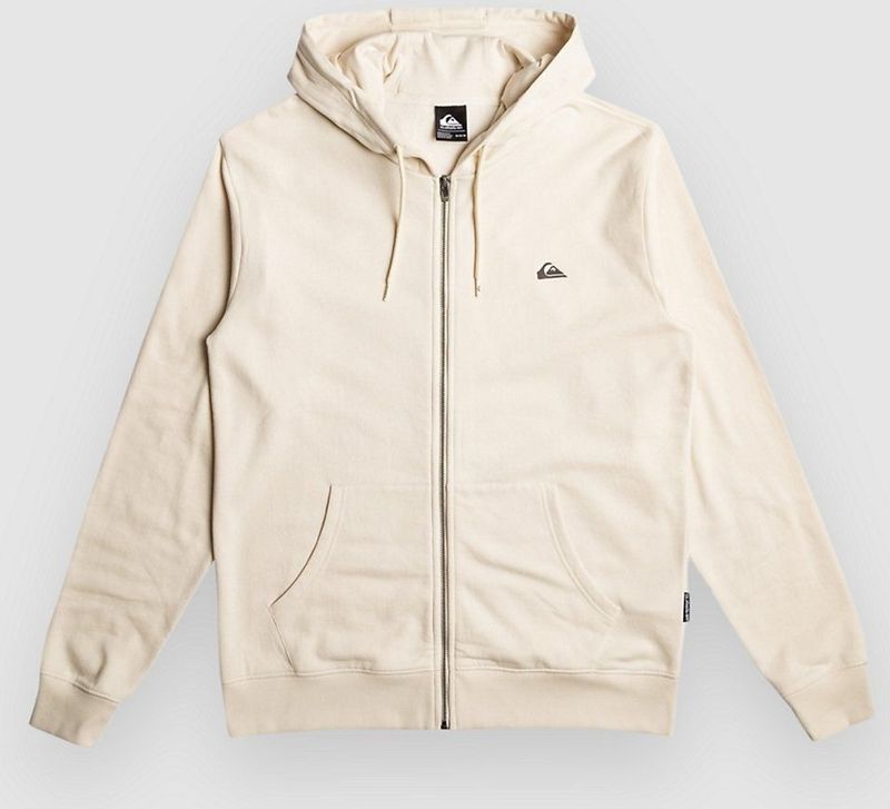 Quiksilver Basic Sweatshirt Met Rits Beige Man