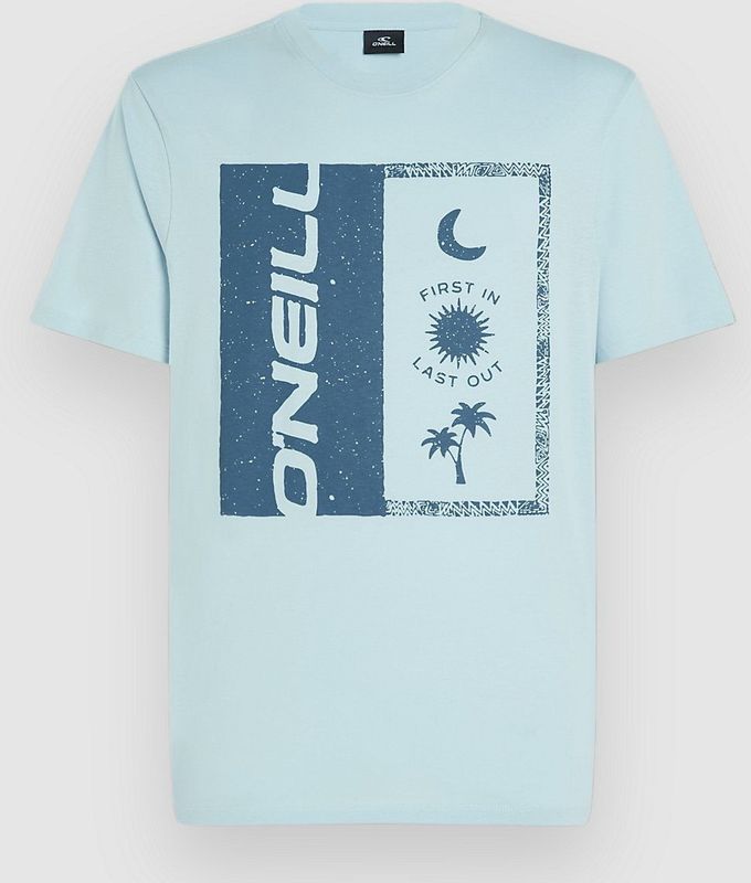 O´NEILL - T-shirt - Opdruk - Blauw - Katoen