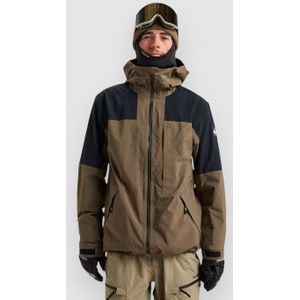 Quiksilver - Forever Stretch - Goretex Jas - Bruin - Technische Sneeuwjas voor Heren