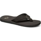 Quiksilver - Carver Suede - Flip Flop - Zwart - Suède