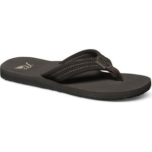 Quiksilver - Carver Suede - Flip Flop - Zwart - Suède
