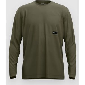Ortovox 185 Merino Patch L/S Merinoshirt (Heren |dark wild herbs)