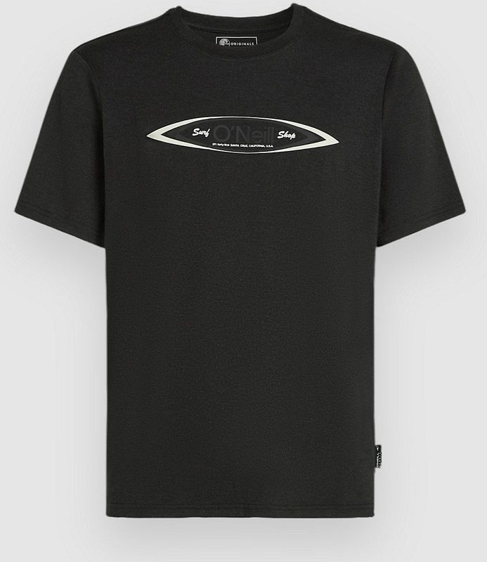 O'Neill - O'Riginals Hybrid Polygiene - T-shirt - Grafisch - Zwart - Katoen