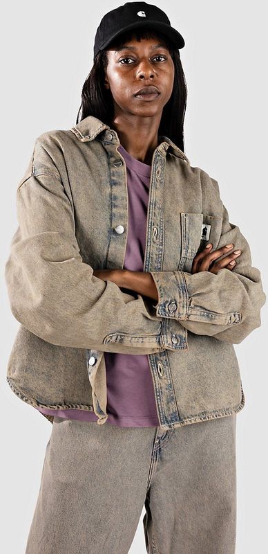 Carhartt WIP - Denim Shirt - Grijs - Dames - Vintage Effect