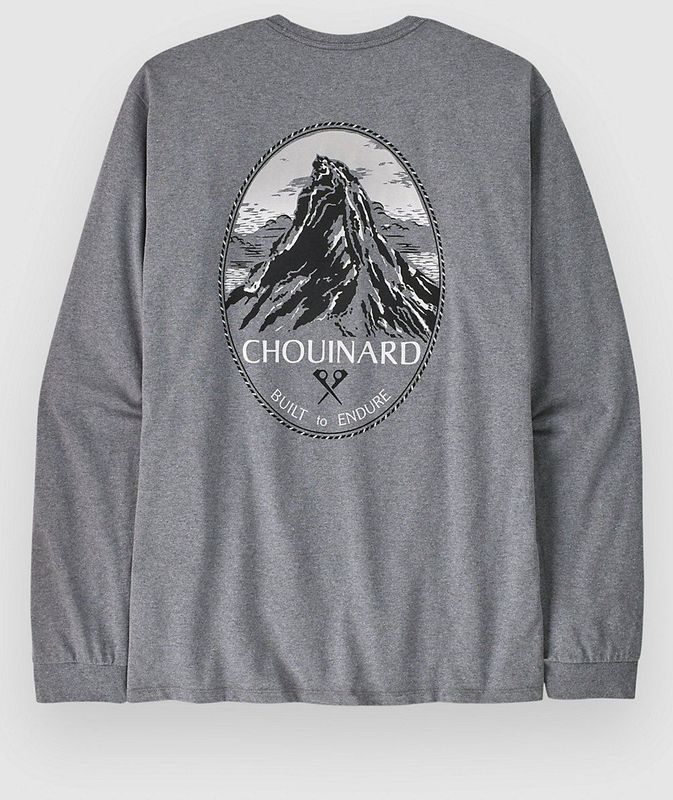 Patagonia - Chouinard Crest Responsibili-Tee - Longsleeve - Gravel Heather