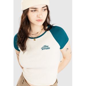 Blue Tomato Crop Raglan Rib T-Shirt