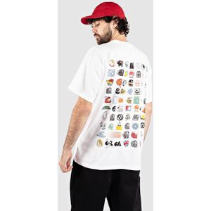 Carhartt WIP - Shirt - Smaragd - Kwartmouw - Ronde Hals - Motiefprint