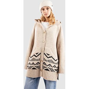 Passenger - Snoozle - Gebreide Cardigan - Beige - Met Capuchon