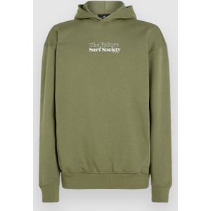 Future Surf Society - Hoodie - Grijs - Katoenmix - Artwork Op De Borst