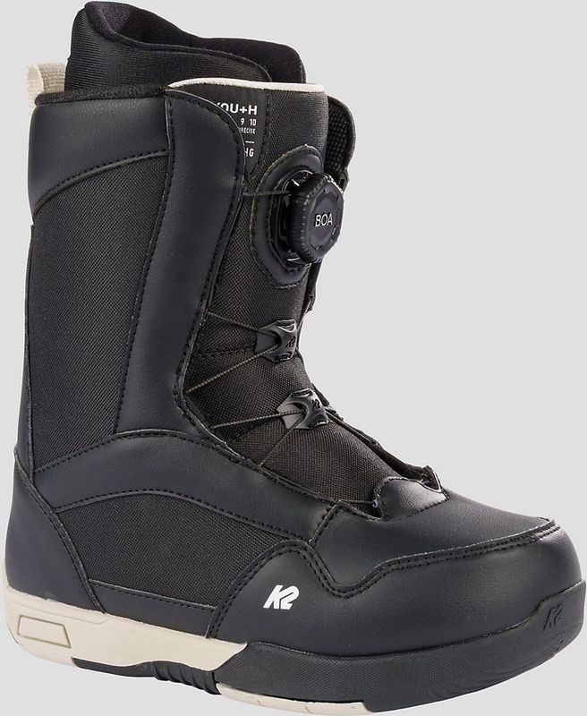 K2 - You+H Black - Snowboardschoenen - Zwart - Kinder