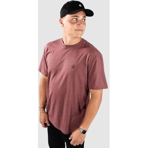 Volcom - Circle Blanks Hth - T-shirt - Roze - Korte Mouwen