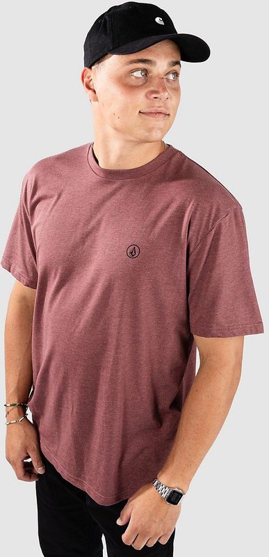 Volcom - Circle Blanks Hth - T-shirt - Roze - Korte Mouwen