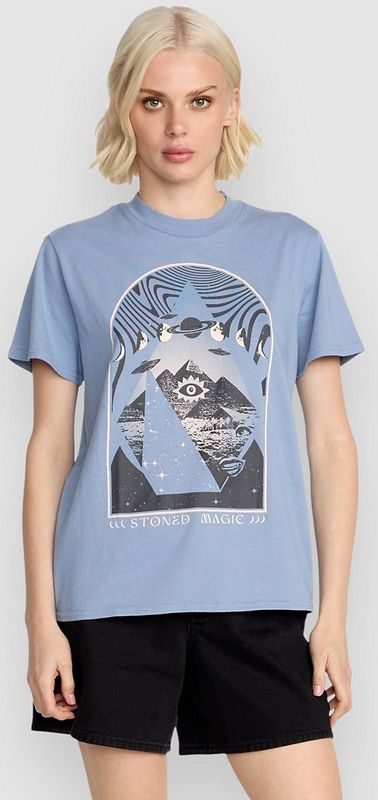 Volcom - LOCK IT UP - T-shirt - Lichtblauw - Motiefprint