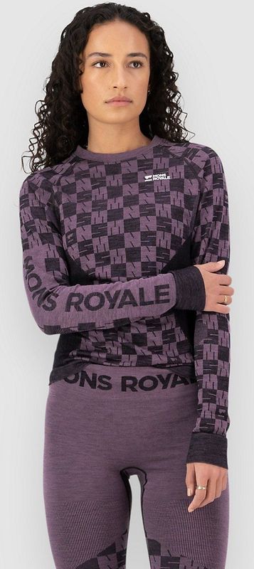 Mons Royale - Ascender Merino - Seamless L/S Merino-ondergoed - Grijs