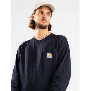 Carhartt WIP - Pocket Longsleeve - T-shirt - Zwart