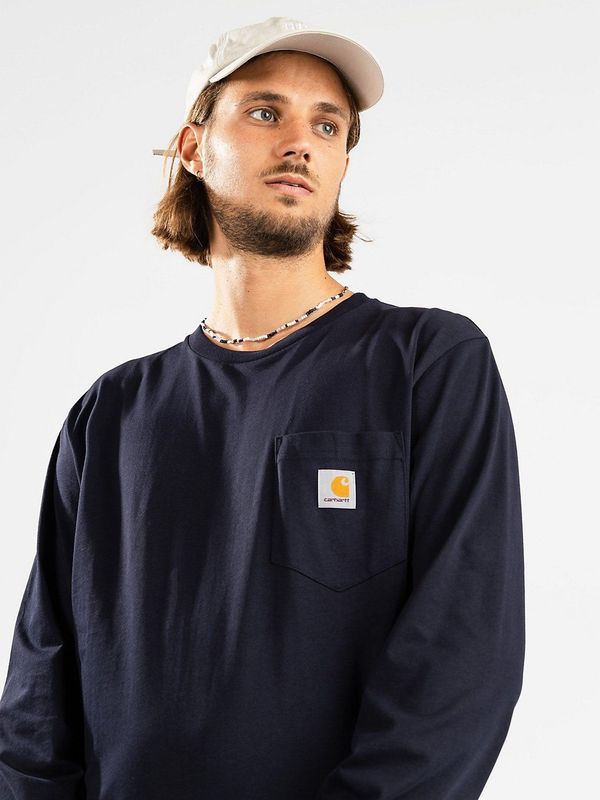 Carhartt WIP - Pocket Longsleeve - T-shirt - Zwart