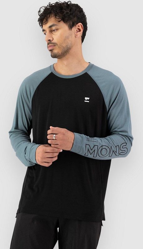 Mons Royale - Tarn Merino L/S - Merinolongsleeve - Zwart