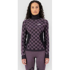 Mons Royale - Ascender - Merino-ondergoed - Grijs - Seamless Mock Neck L/S