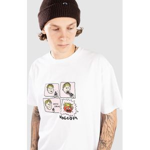 Volcom - Shirt - Pink - Motiefprint - Katoen - Kwartmouw