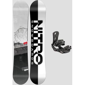 Nitro Prime Raw Wide + Staxx Black L 2024 Snowboard set