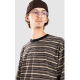 VANS - Shirt 'Cameron' - Gestreept T-shirt - Cappuccino - Donkerbruin - Donkergroen - Zwart