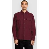 Volcom - Augustone - Overhemd - Navy / Merlot - Lange Mouw