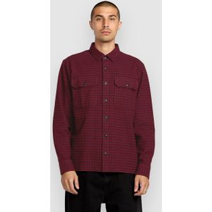 Volcom - Augustone - Overhemd - Navy / Merlot - Lange Mouw