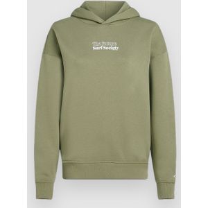 Future Surf Society - Hoodie - Groen - Katoen - Artwork op de borst