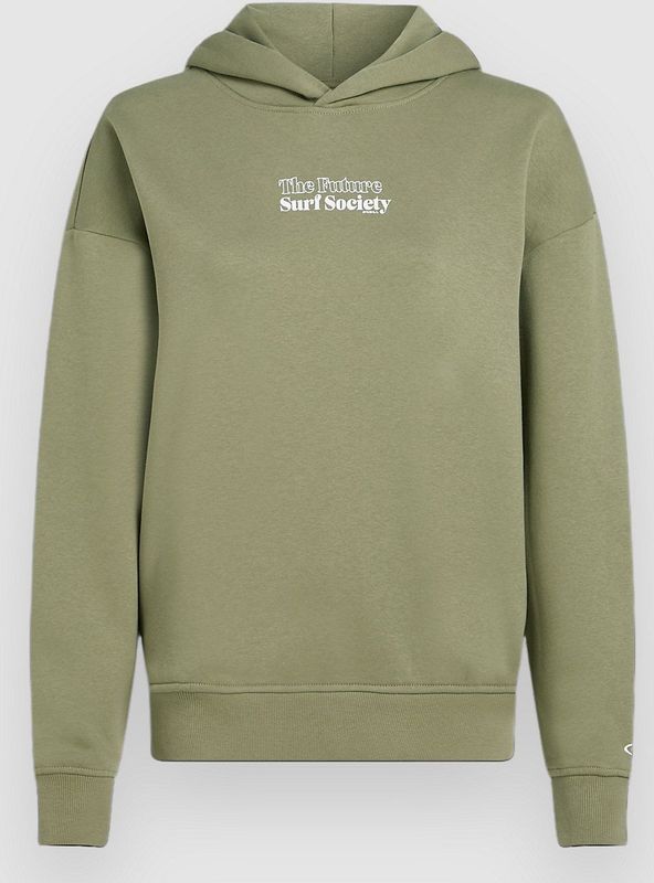 Future Surf Society - Hoodie - Groen - Katoen - Artwork op de borst