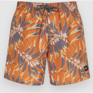 O'Neill Cali Floral Zwembroek - Oranje - 50% Gerecycled Polyester