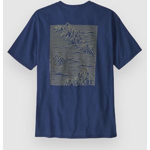 T-Shirt Patagonia Men Strataspire Responsibili-Tee Clement Blue-XXL