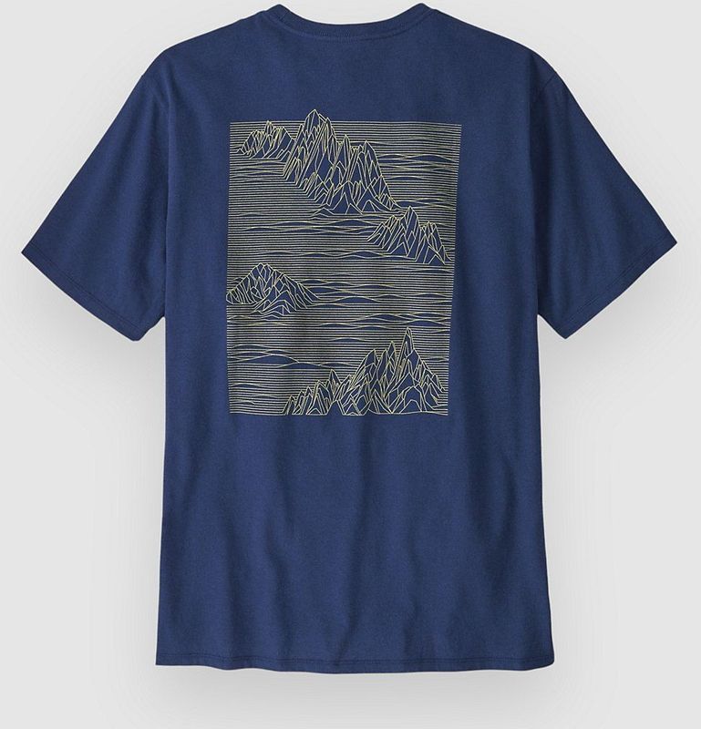 T-Shirt Patagonia Men Strataspire Responsibili-Tee Clement Blue-XXL