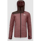 Ortovox - Womens Swisswool Zinal Jacket - Isolatiejack - Rood/Bruin