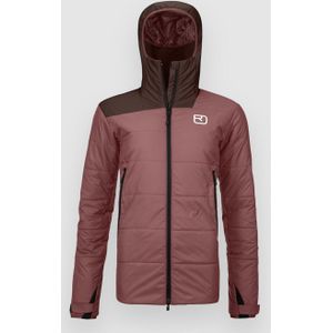 Ortovox - Womens Swisswool Zinal Jacket - Isolatiejack - Rood/Bruin