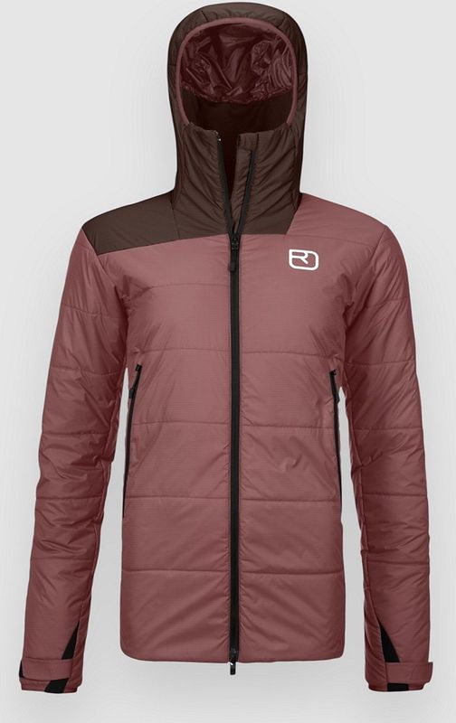 Ortovox - Womens Swisswool Zinal Jacket - Isolatiejack - Rood/Bruin