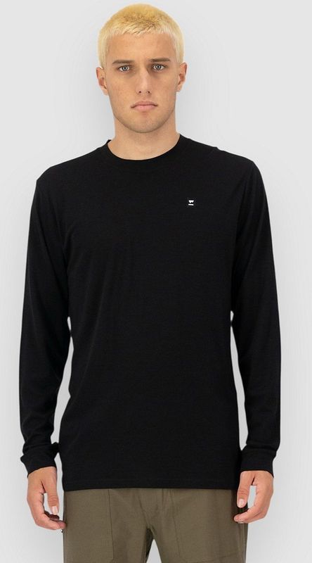 Mons Royale - Icon Merino Air-Con - Merinoshirt - Zwart