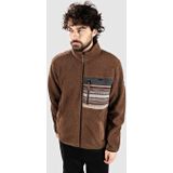 Iriedaily - Wonderer Track Jacket - Fleecevest - Bruin