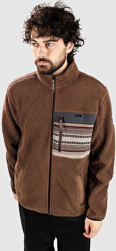 Iriedaily - Wonderer Track Jacket - Fleecevest - Bruin