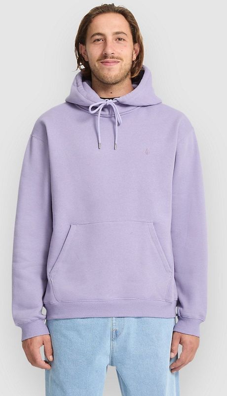 Volcom - Single Stone Pw Hoodie - Paars - Fleece Hoodie - Heren
