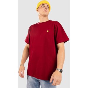 T-shirt met labelstitching en ronde hals