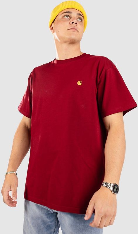 T-shirt met labelstitching en ronde hals