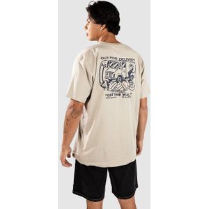 Vans-Next Stop-T-shirt-Beige-Katoen