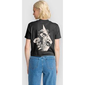 Volcom - Shirt - Donkerbruin - Kwartmouw - Motiefprint