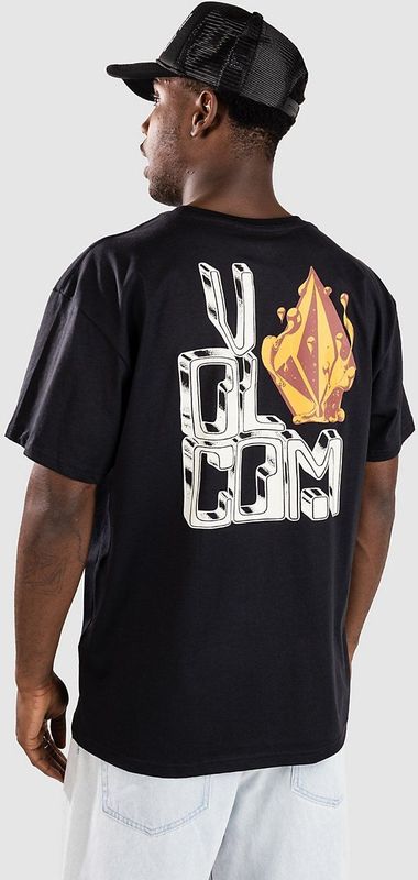 Volcom - FA Callum Rooney - T-shirt - Geel Lichtrood Zwart