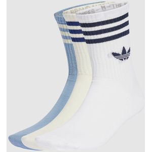 adidas - X3 Crew 3 Stripes - Sokken - Wit/blauw - Dames
