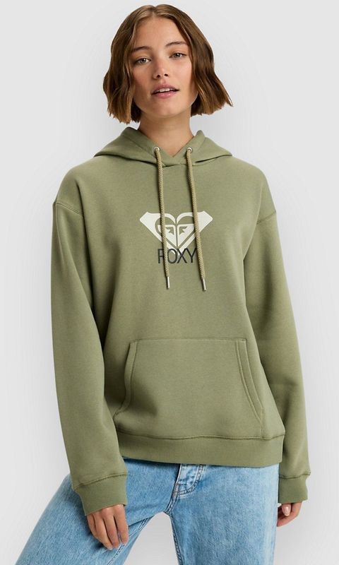 Roxy - Surf Stoked Brushed Art - Hoodie - Oil Green - Lange Mouwen