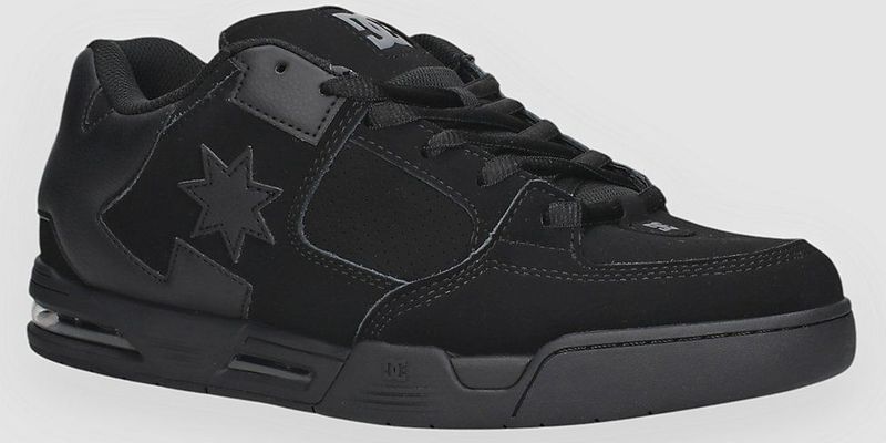 DC Shoes - Command - Sneakers - Zwart - Vetersluiting - Leer