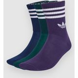 adidas Originals - 3S CREW - Sportsokken - Night Indigo/Aurora Ivy/Aurora Plum - 3-pack