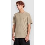 Volcom - SOLID STONE - Shirt - Donkerbeige - Kwartmouw