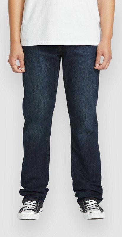 Volcom - Solver Straight Fit - Spijkerbroek - Medium Blauw - Heren Jeans